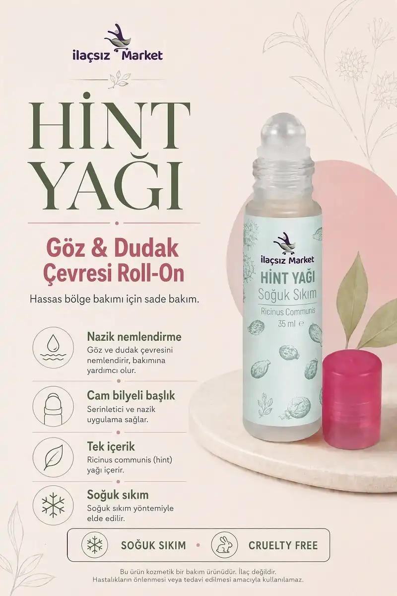 Hint Yağı Göz ve Dudak Çevresi Roll-On / 15 CC