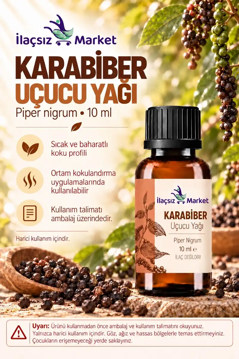 Karabiber Yağı (Piper Nigrum) / 10 ml