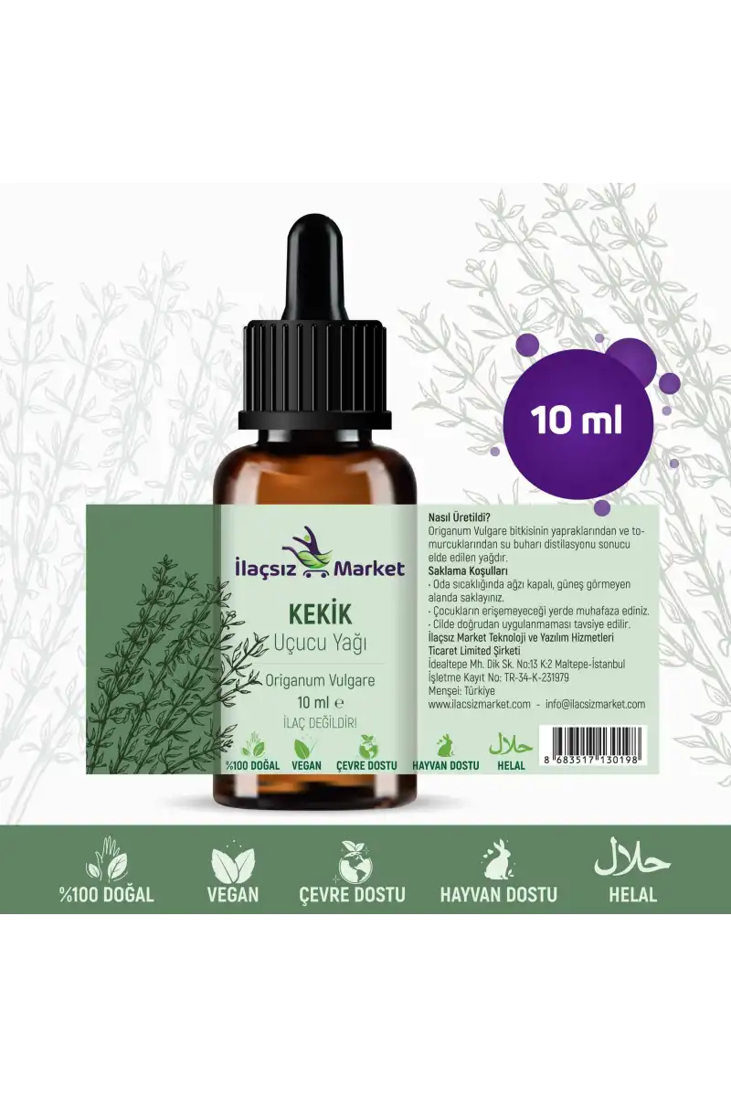 Kekik Uçucu Yağı (Oregano Oil) / 10 ml (Tıbbi)
