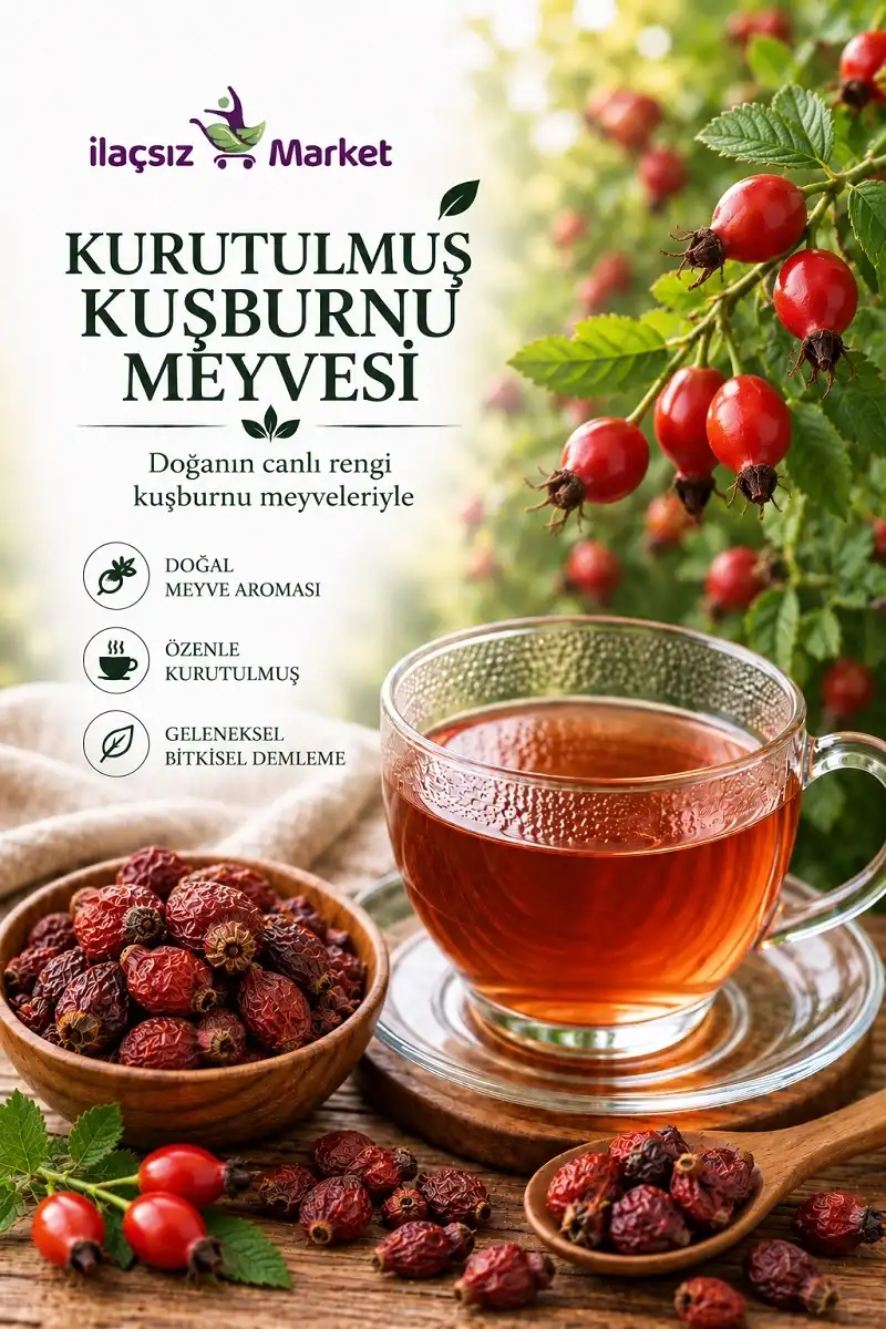 Kurutulmuş Kuşburnu Meyvesi / 50 gr