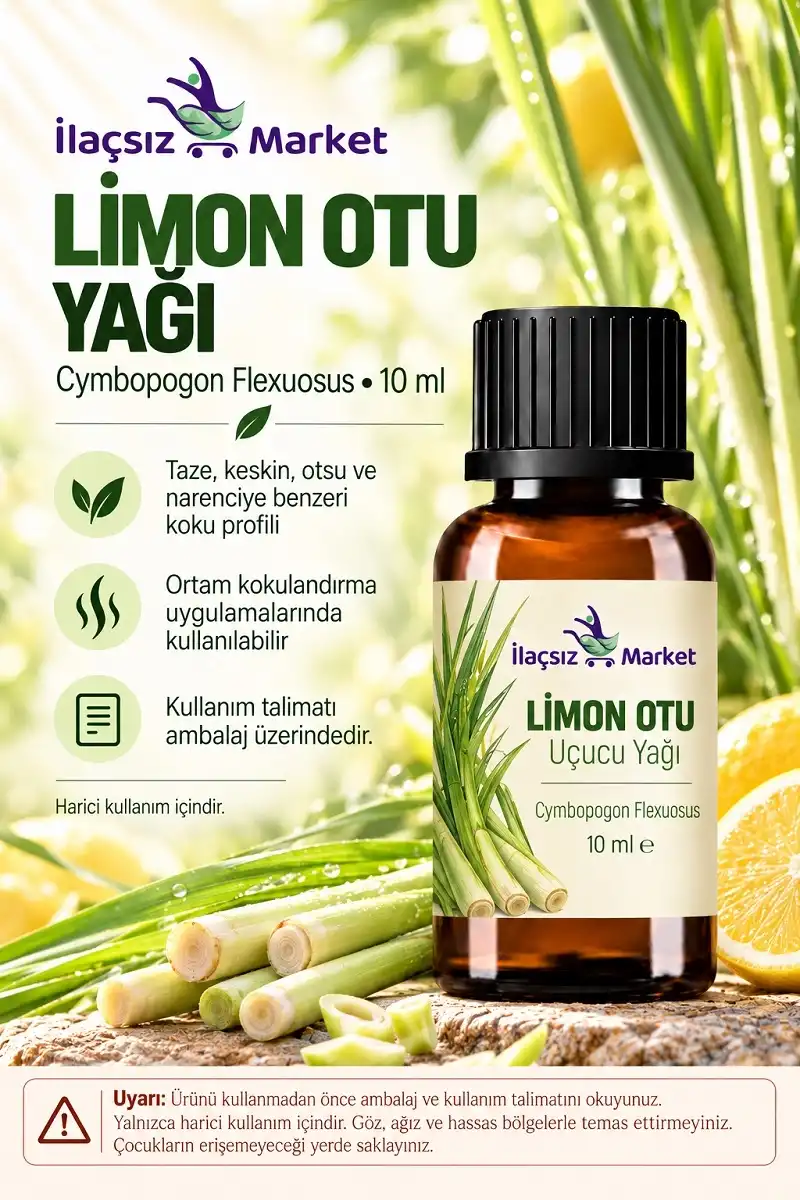 Limon Otu Yağı (Cymbopogon Flexuosus) / 10 ml