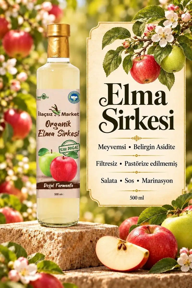 Organik Elma Sirkesi / 500 ml