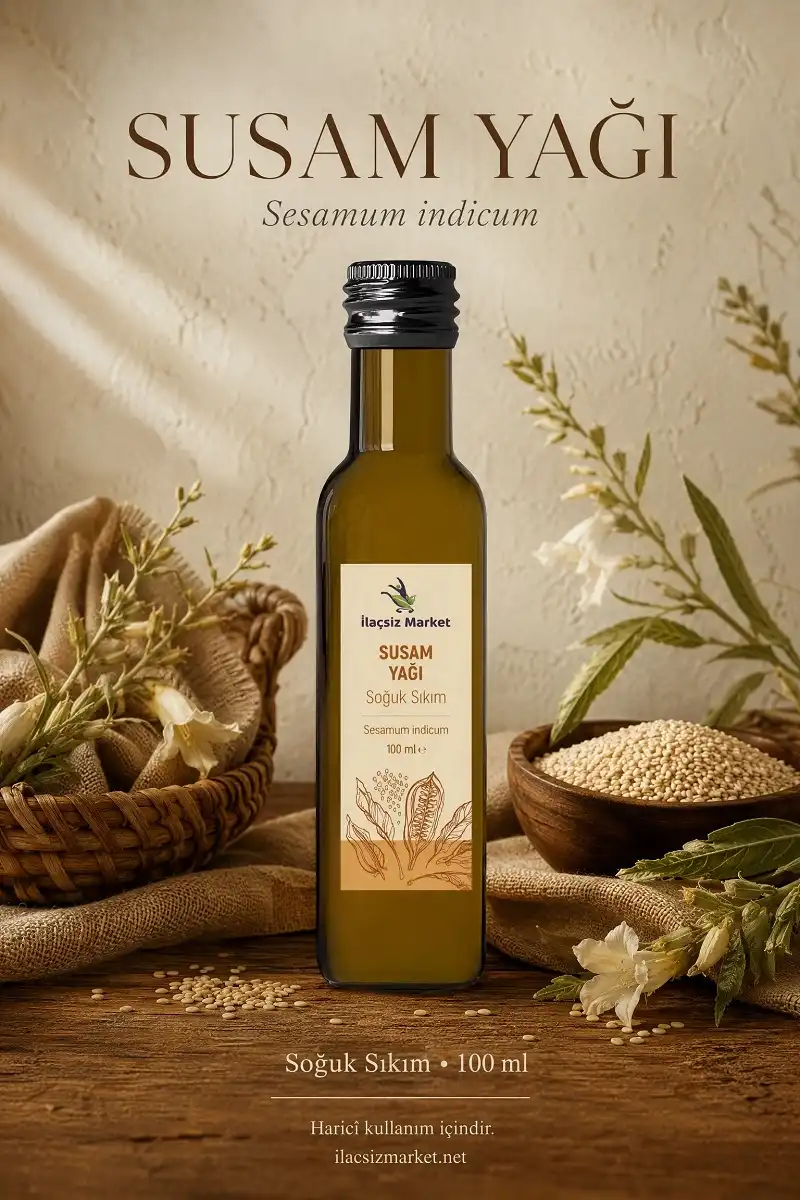 Susam Yağı (Sesamum Indicum) – Soğuk Sıkım / 100 ml