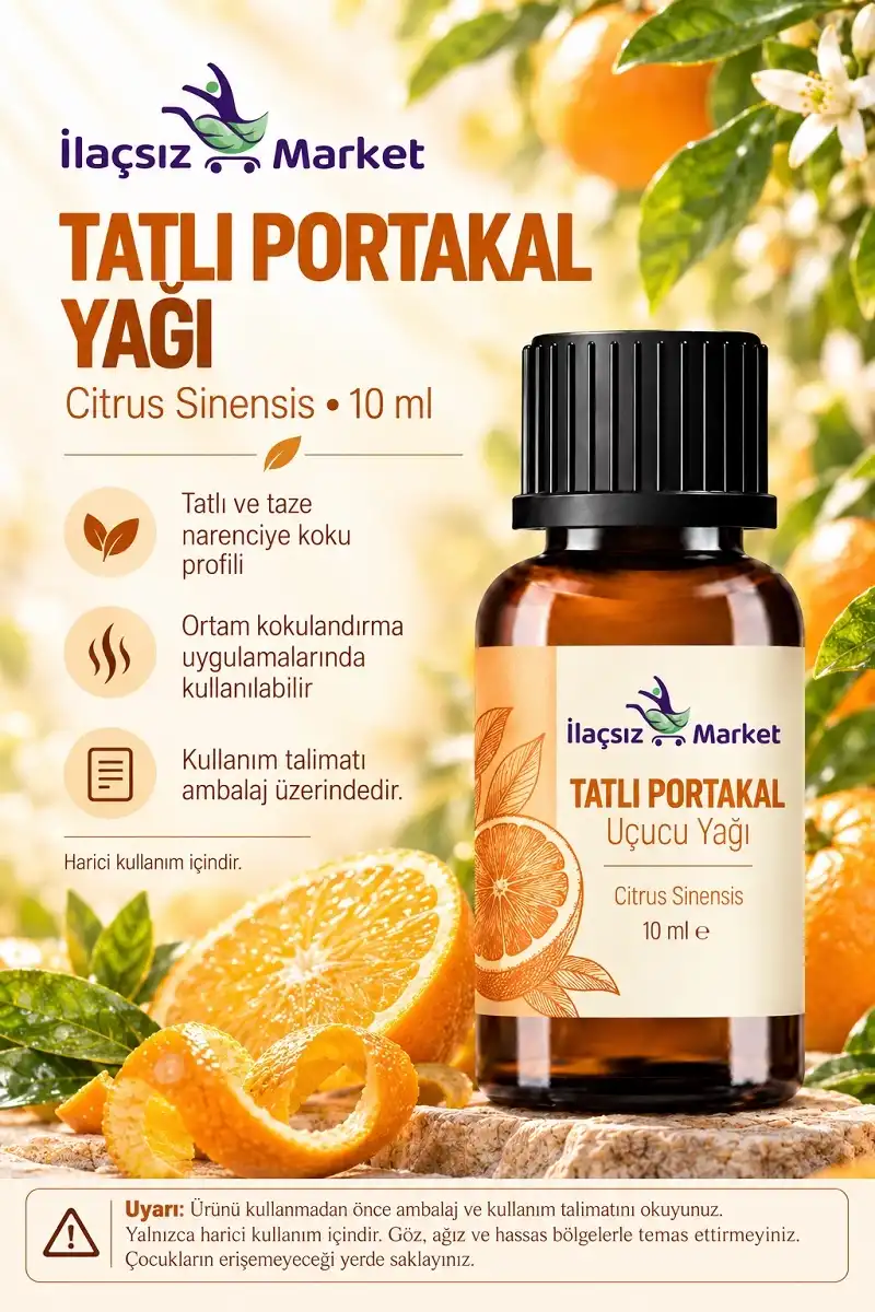 Tatlı Portakal Yağı (Citrus Sinensis) / 10 ml