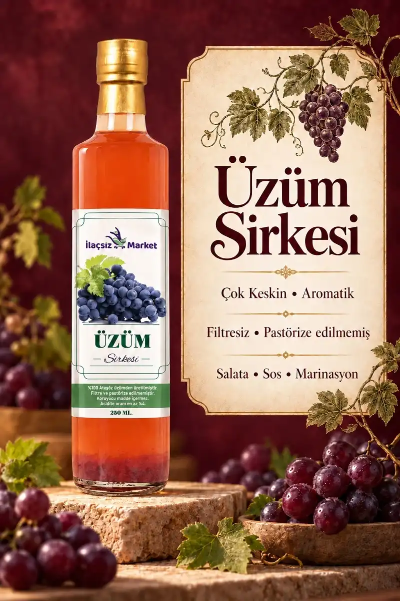 Üzüm Sirkesi / 250 ml (Çok Keskin)