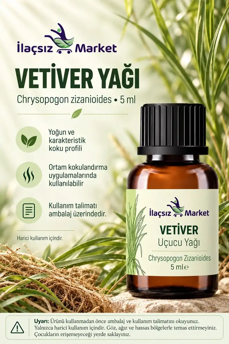 Vetiver Yağı (Chrysopogon Zizanioides) / 5 ml