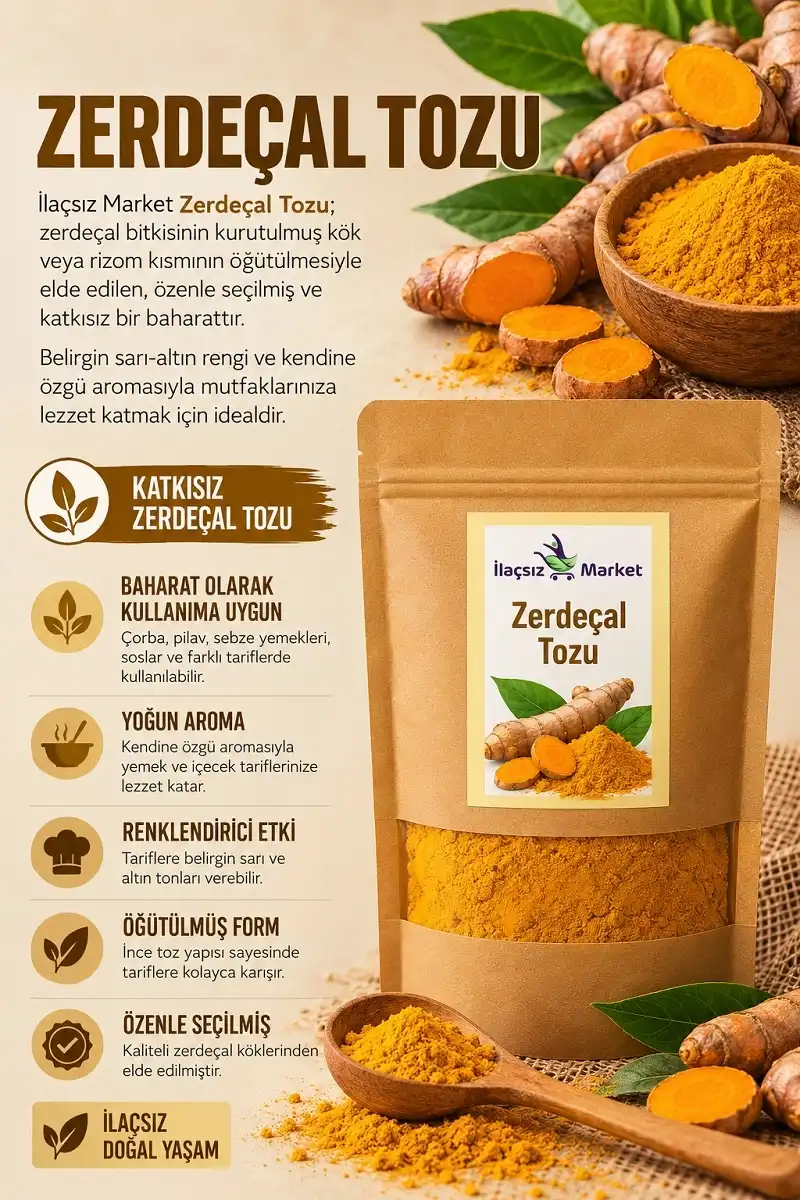 Zerdeçal Tozu (Curcuma Longa) / 50 gr