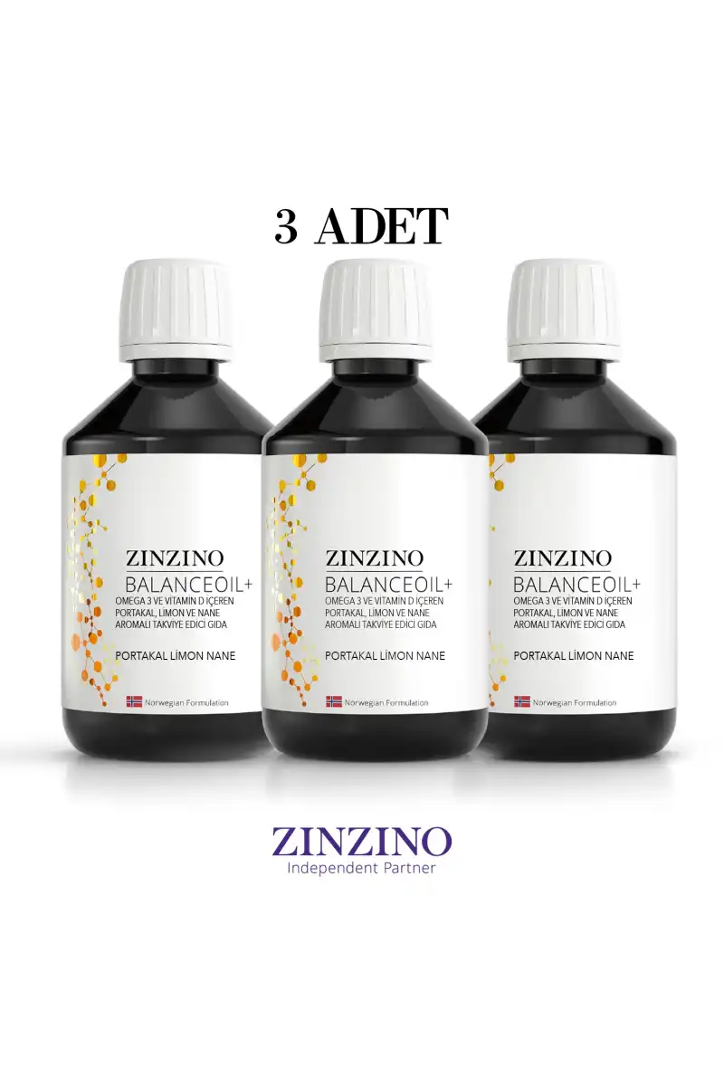 Zinzino Omega 3 - BalanceOil+ 300 ml - 3 ADET