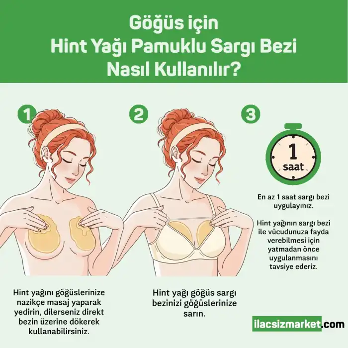 Göğüs Hint Yağı Sargı Bezi - C-D CUP