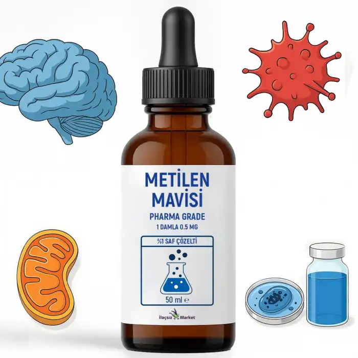 Metilen Mavisi (50 ml) – %1 Saf Çözelti