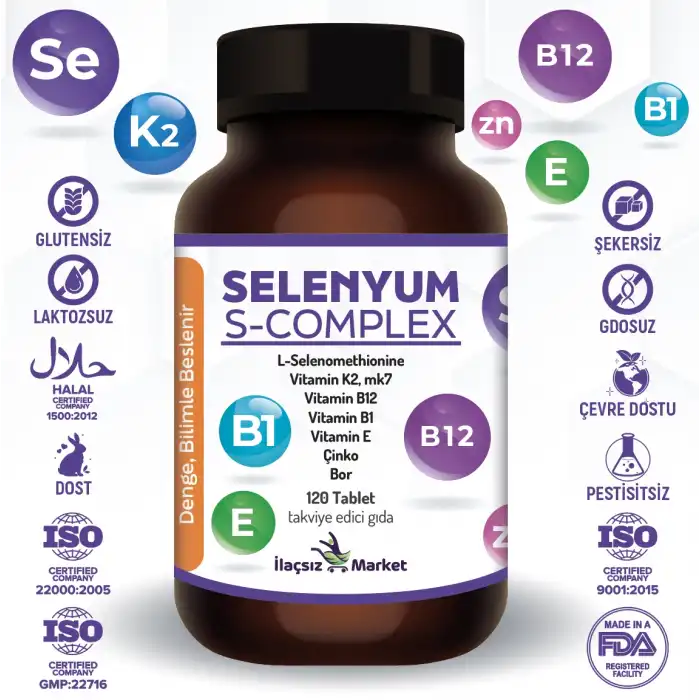 Zentravit Selenyum S-Complex Takviyesi / 120 Tablet 1 ALANA 1 BEDAVA