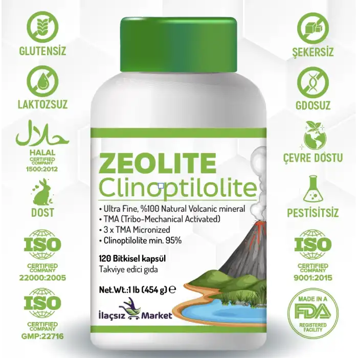 Zentravit Zeolit Kapsül / 120 Kapsül 1 ALANA 1 BEDAVA