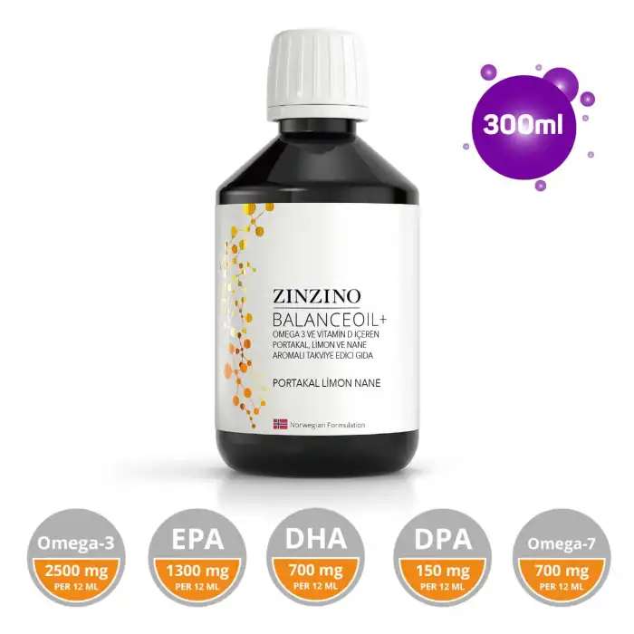 Zinzino Omega 3 - BalanceOil+ 300 ml - 4 ADET