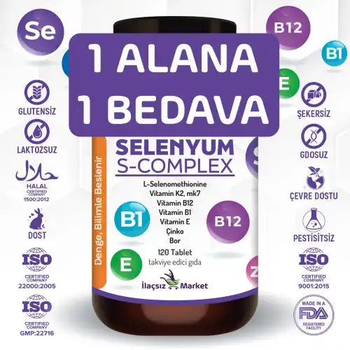 Zentravit Selenyum S-Complex Takviyesi / 120 Tablet 1 ALANA 1 BEDAVA