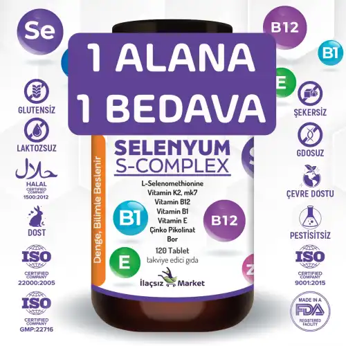Zentravit Selenyum S-Complex Takviyesi / 120 Tablet 1 ALANA 1 BEDAVA