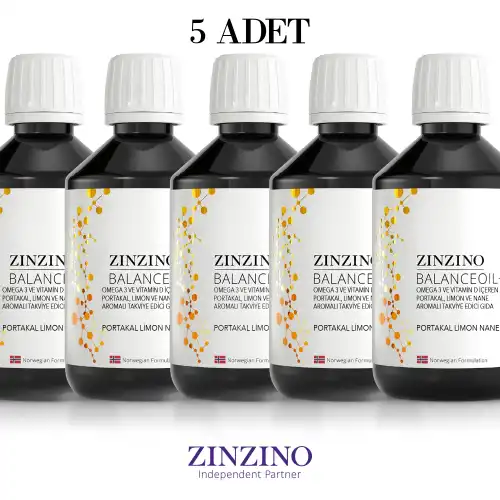 Zinzino Omega 3 - BalanceOil+ 300 ml - 5 ADET