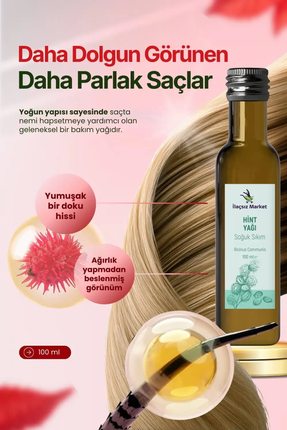 Soğuk Sıkım Hint Yağı (Castor Oil) - %100 Saf ve Heksansız