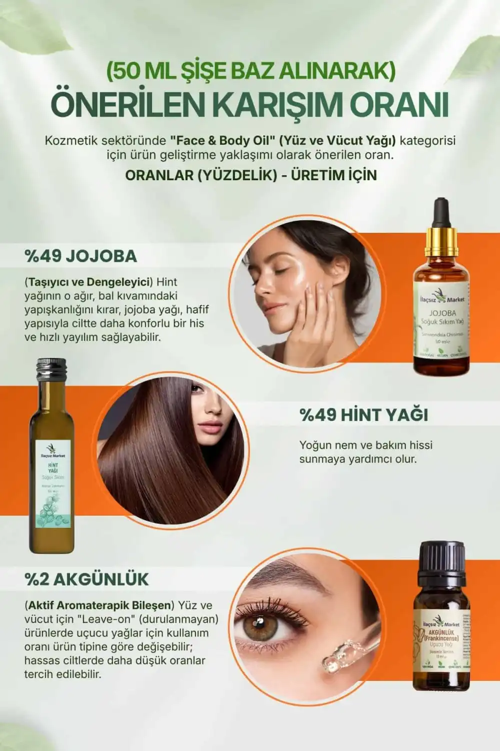 3’lü Sinerji Bakım Seti: Hint Yağı + Jojoba + Akgünlük (%100 Saf & Soğuk Sıkım)