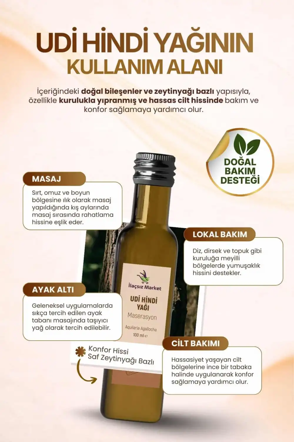 Udi Hindi Yağı (Aquilaria Agallocha) / 100 ml