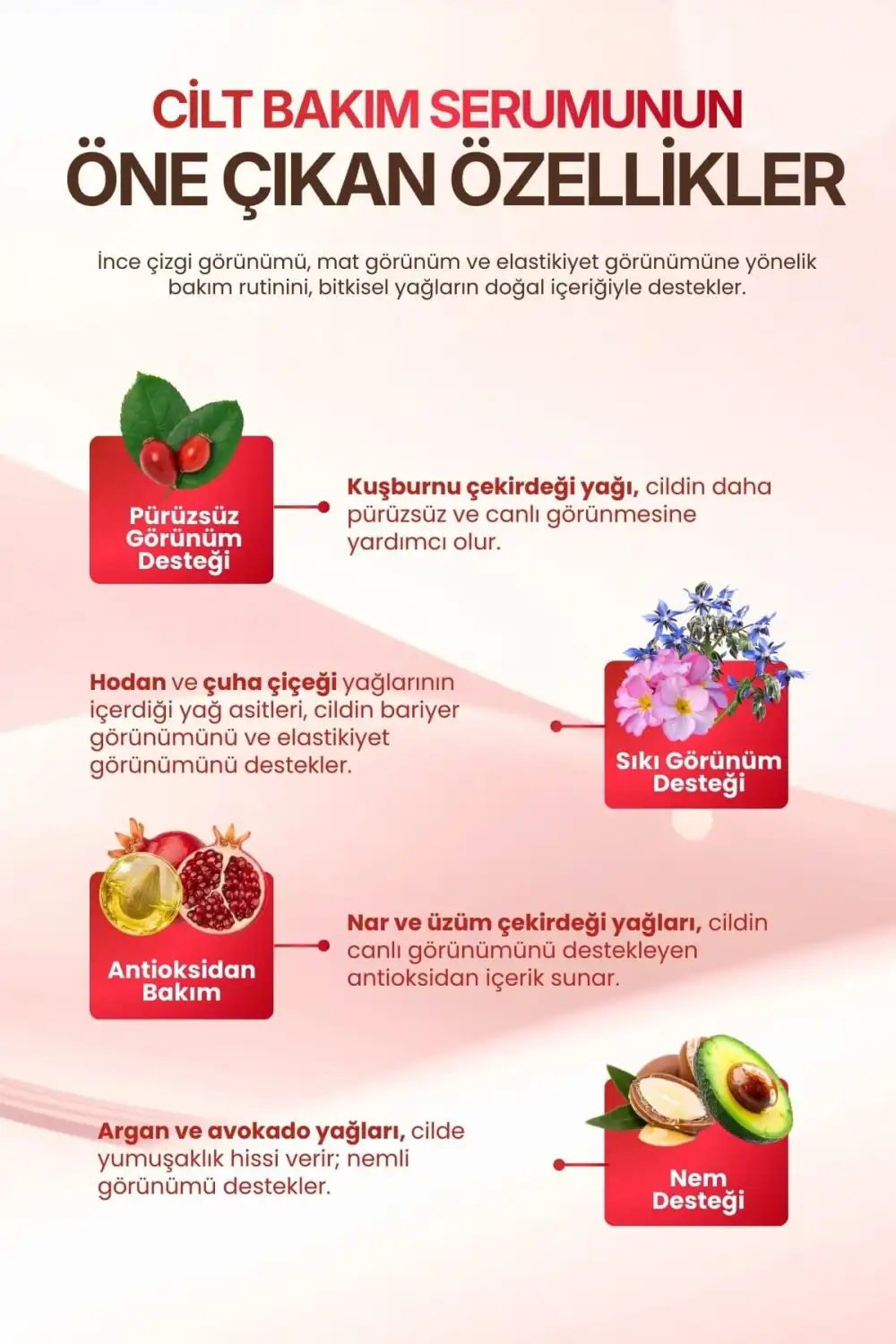 CİLT BAKIM SERUMU (15 Değerli Yağ ile Gençlik Işıltısı) / 20 ml