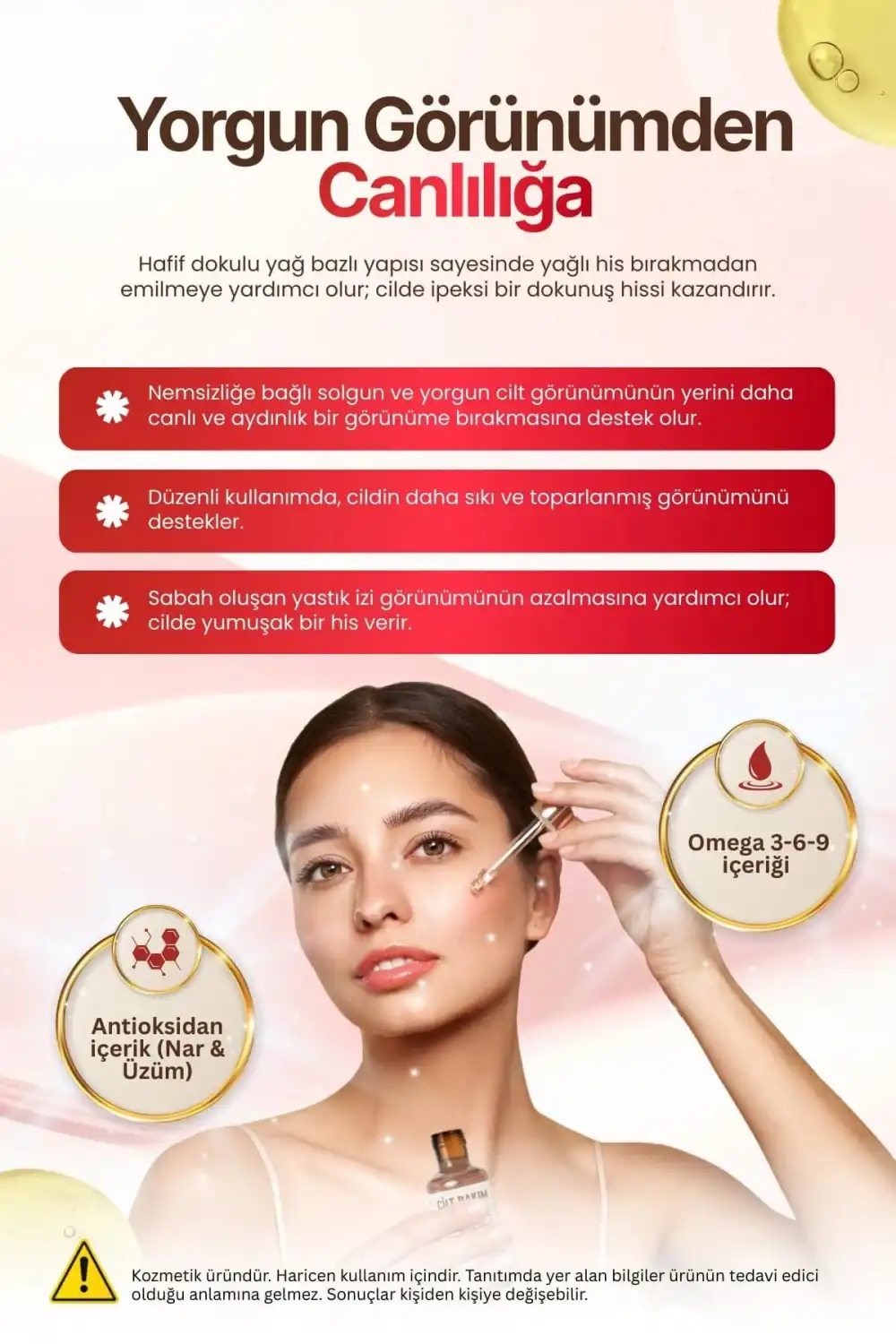 CİLT BAKIM SERUMU (15 Değerli Yağ ile Gençlik Işıltısı) / 20 ml