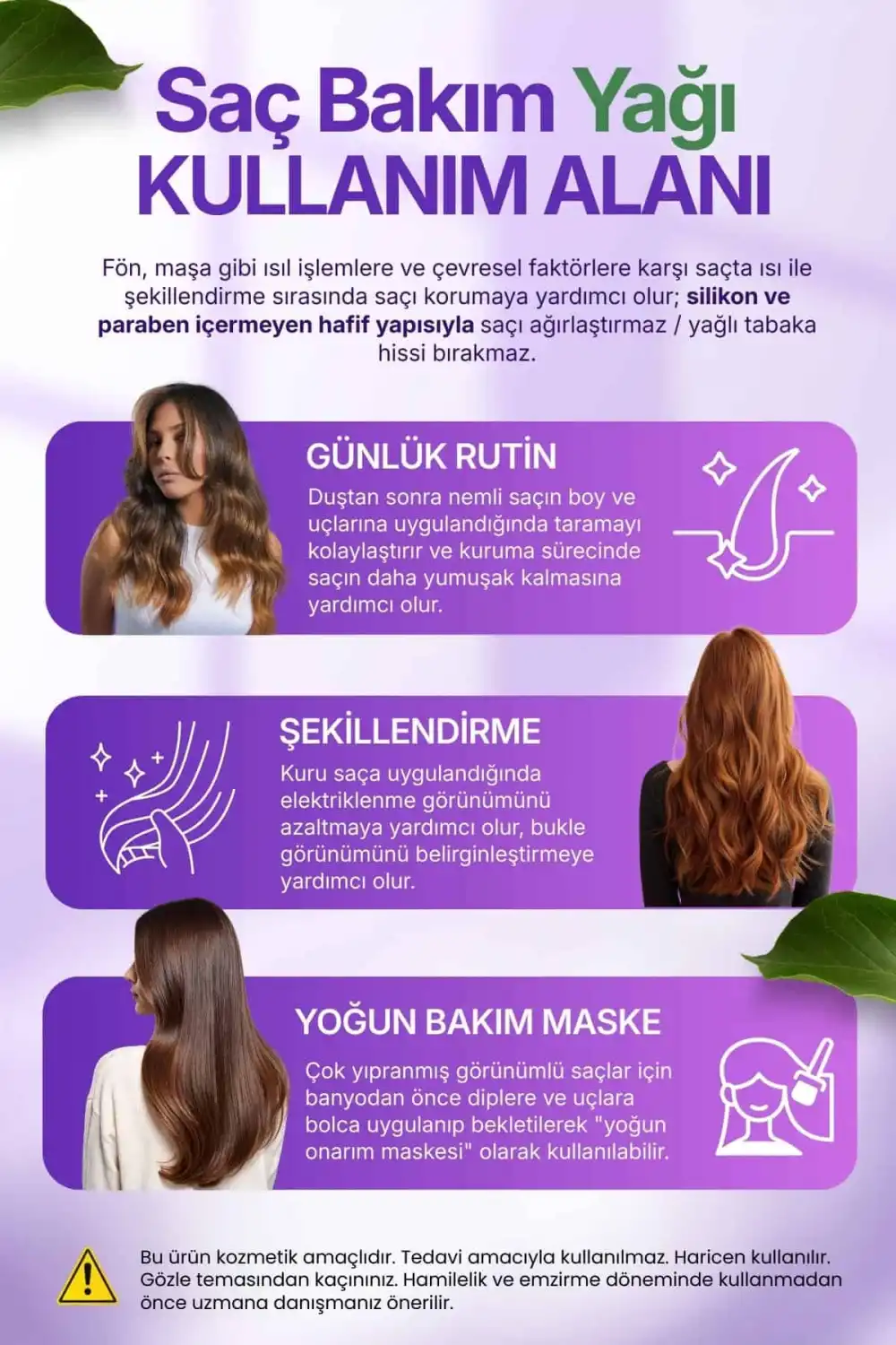 SAÇ BAKIM YAĞI (16 Doğal Bileşenli Bakım Kompleksi) / 50 ml