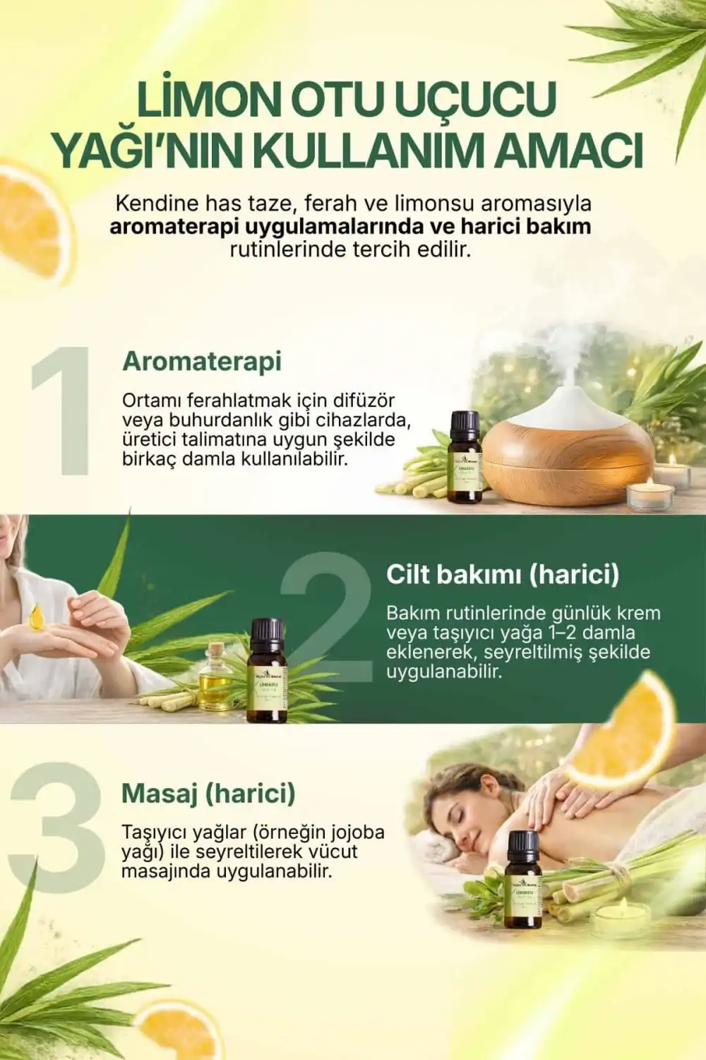 Limon Otu Yağı / 10 ml (Tıbbi)