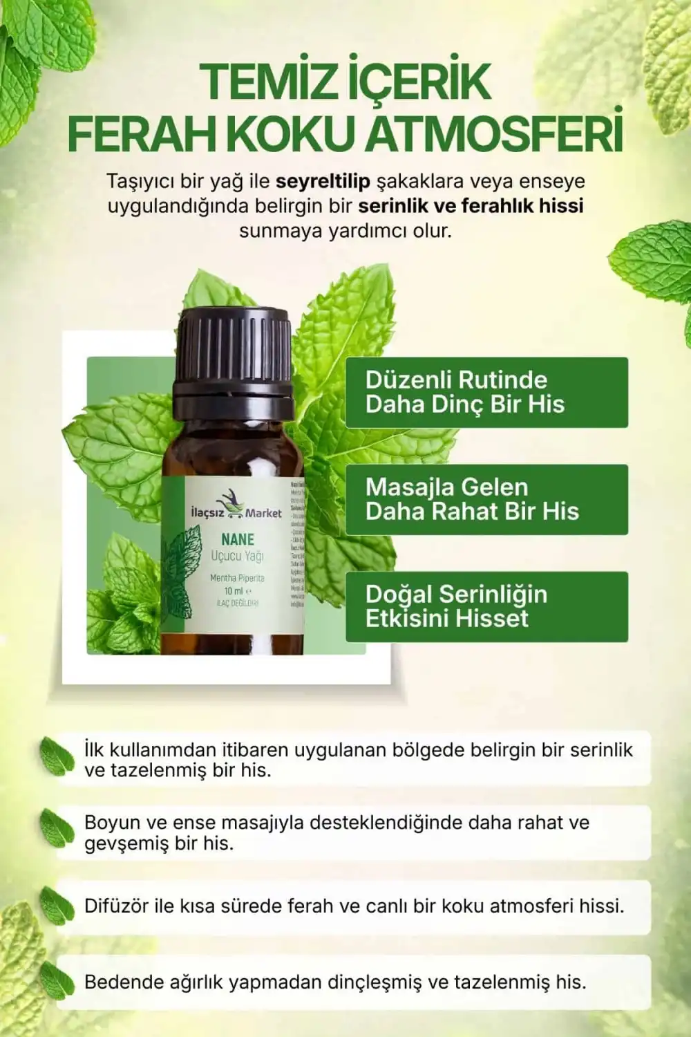 Nane Yağı / 10 ml (Tıbbi)