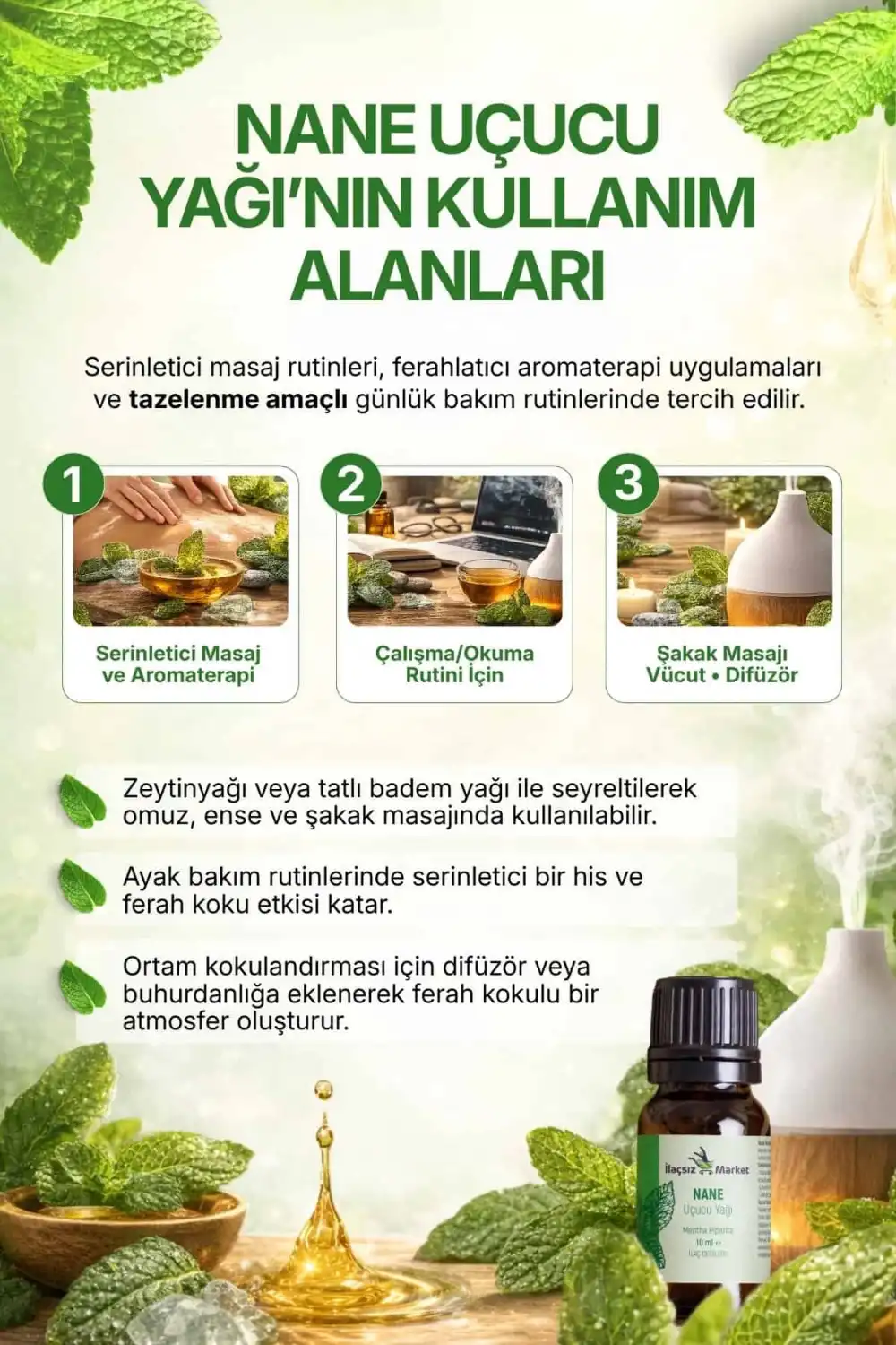Nane Yağı / 10 ml (Tıbbi)