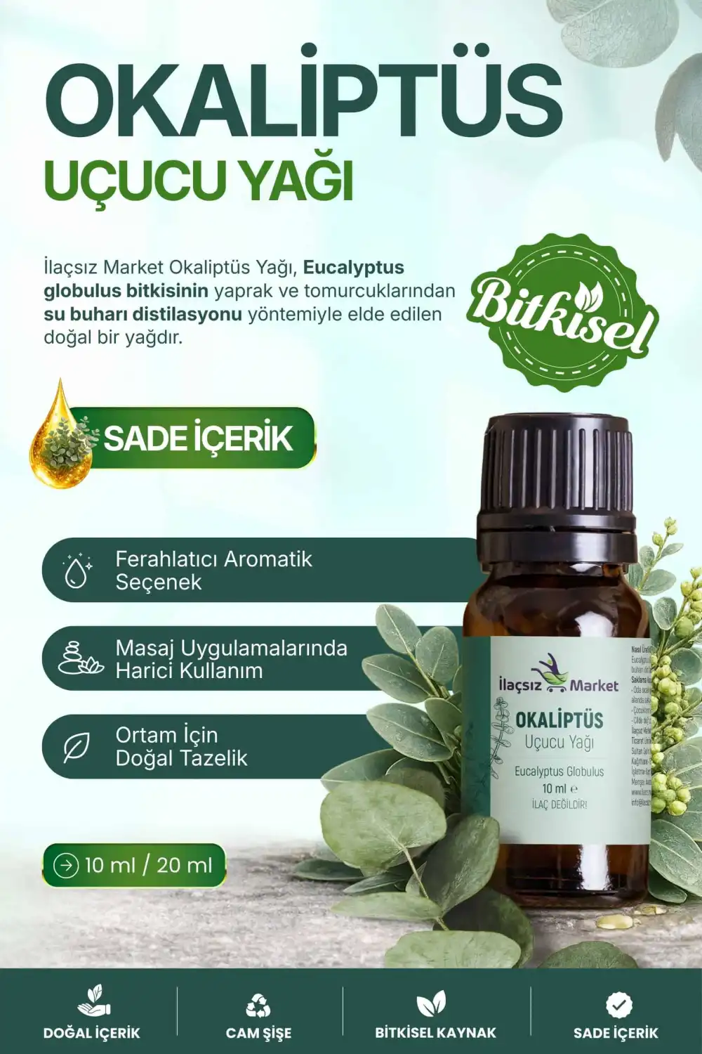 Okaliptüs Yağı / 10 ml (Tıbbi)