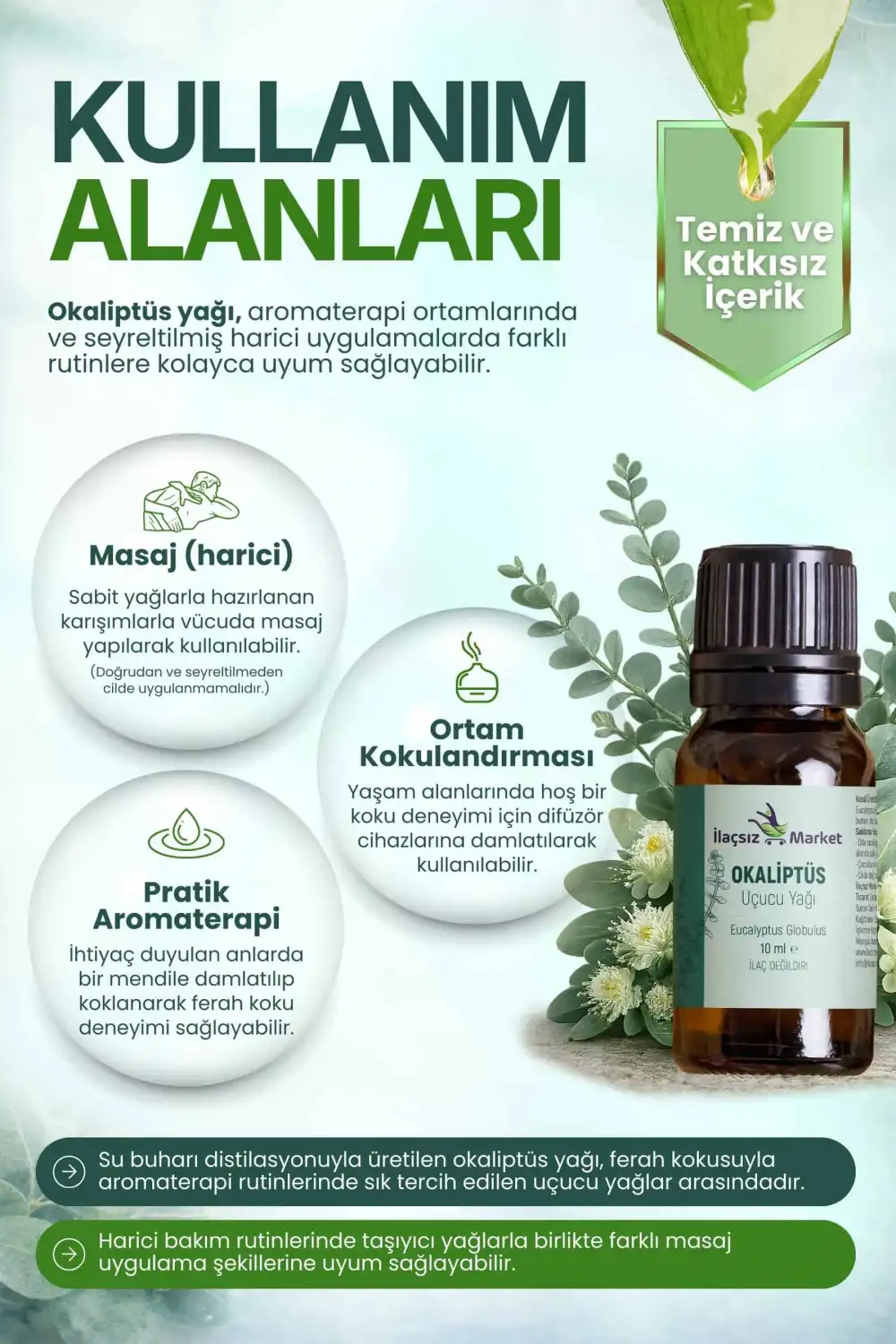 Okaliptüs Yağı / 10 ml (Tıbbi)
