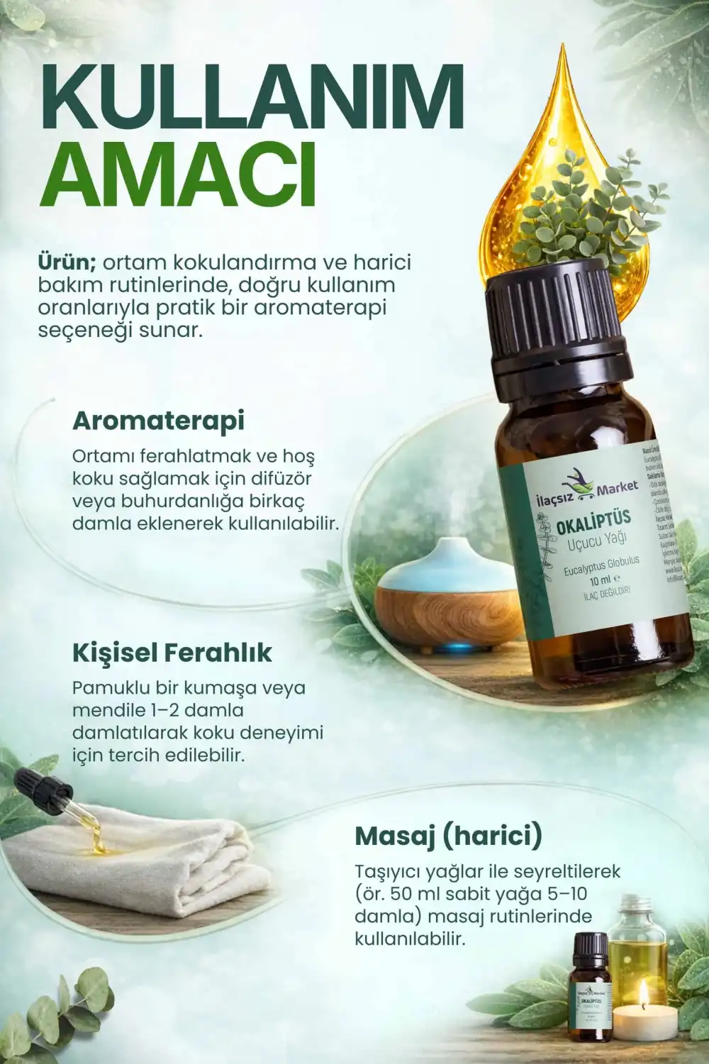 Okaliptüs Yağı / 10 ml (Tıbbi)