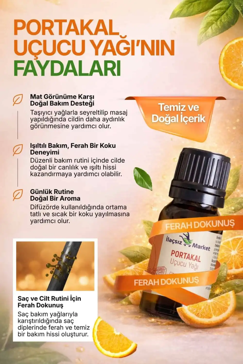 Portakal Yağı / 10 ml (Tıbbi)