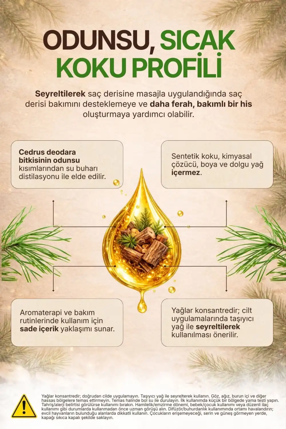 Sedir Ağacı Yağı / 10 ml (Tıbbi)