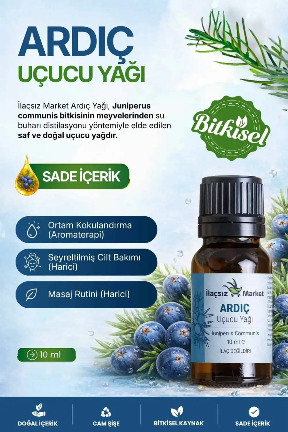 Ardıç Yağı / 10 ml (Tıbbi)