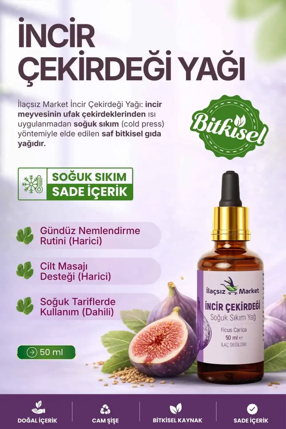 İncir Çekirdeği Yağı / 50 ml.