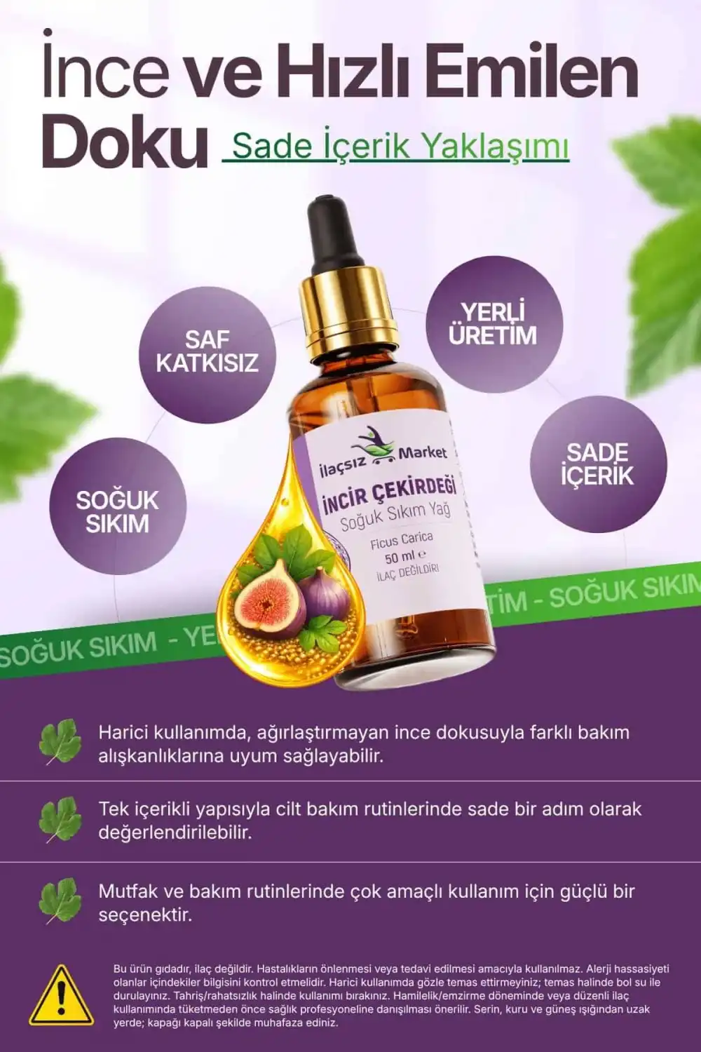 İncir Çekirdeği Yağı / 50 ml.