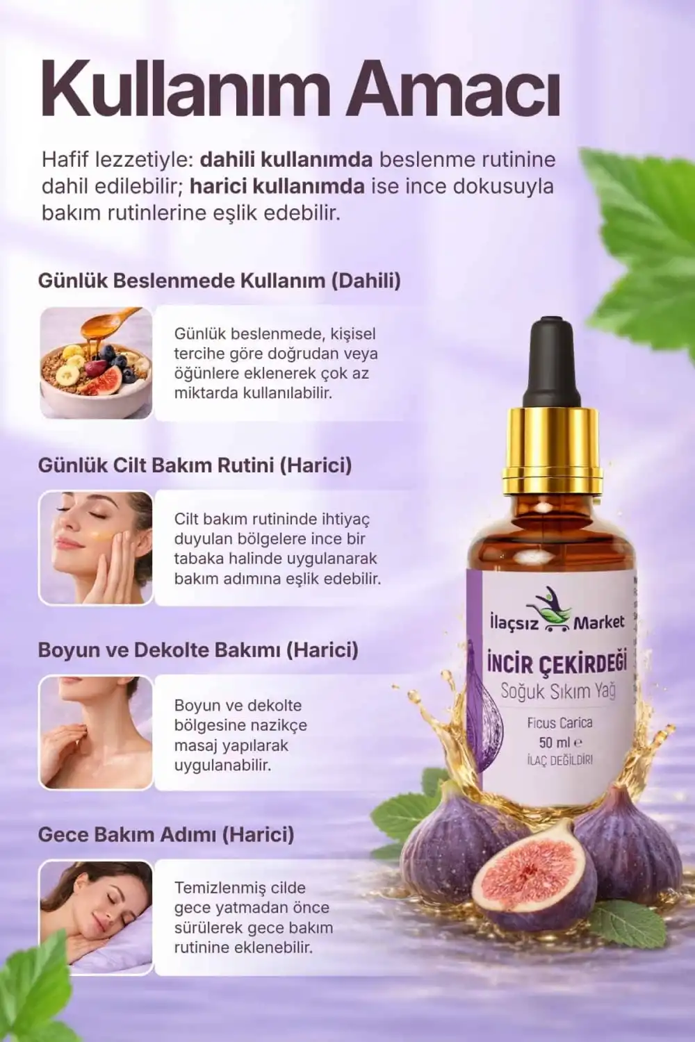 İncir Çekirdeği Yağı / 50 ml.
