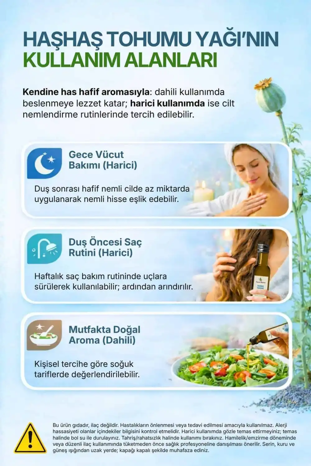 Haşhaş Tohumu Yağı / 100 ml