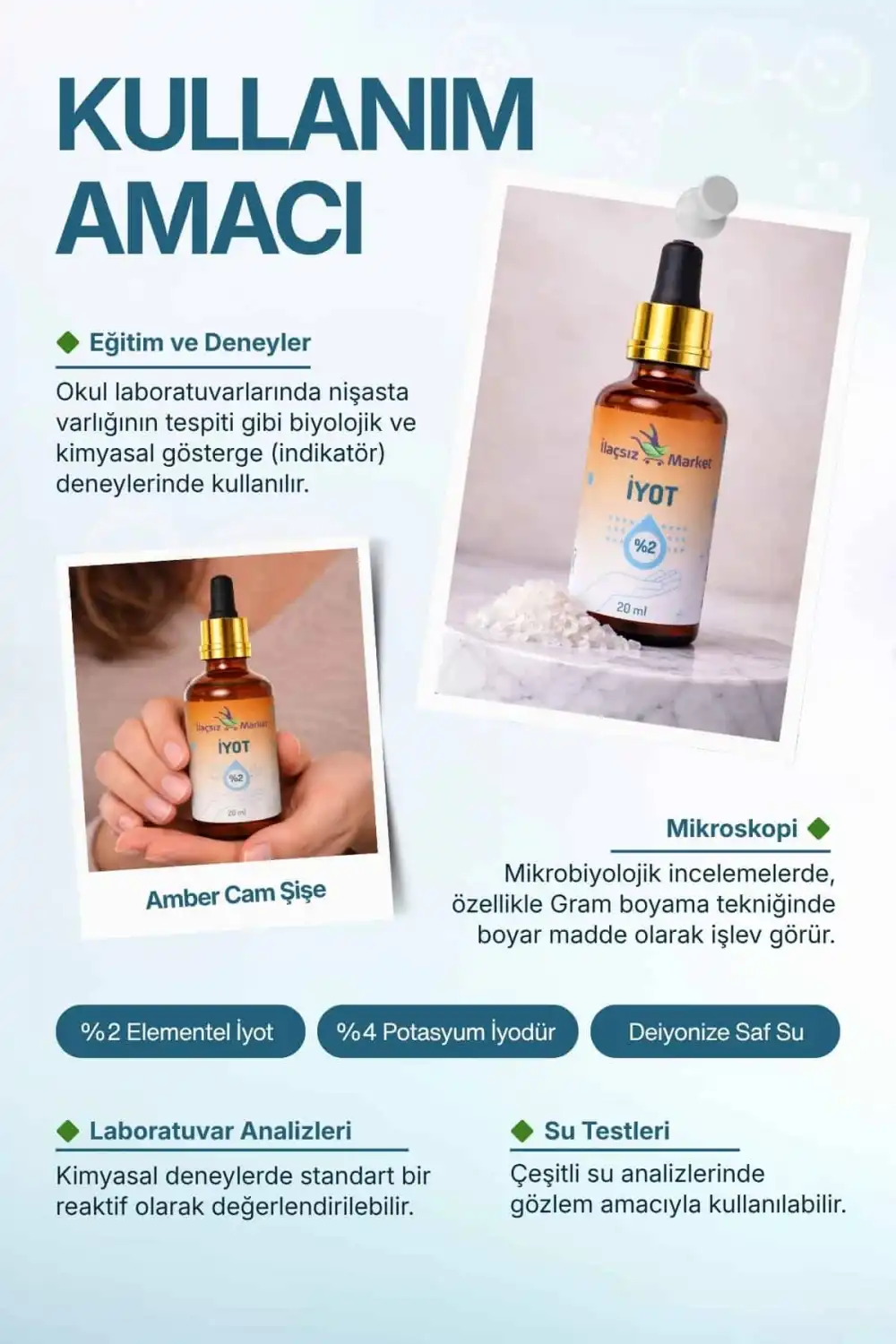 Lugol İyot Çözelti (%2lik) / 20 ml