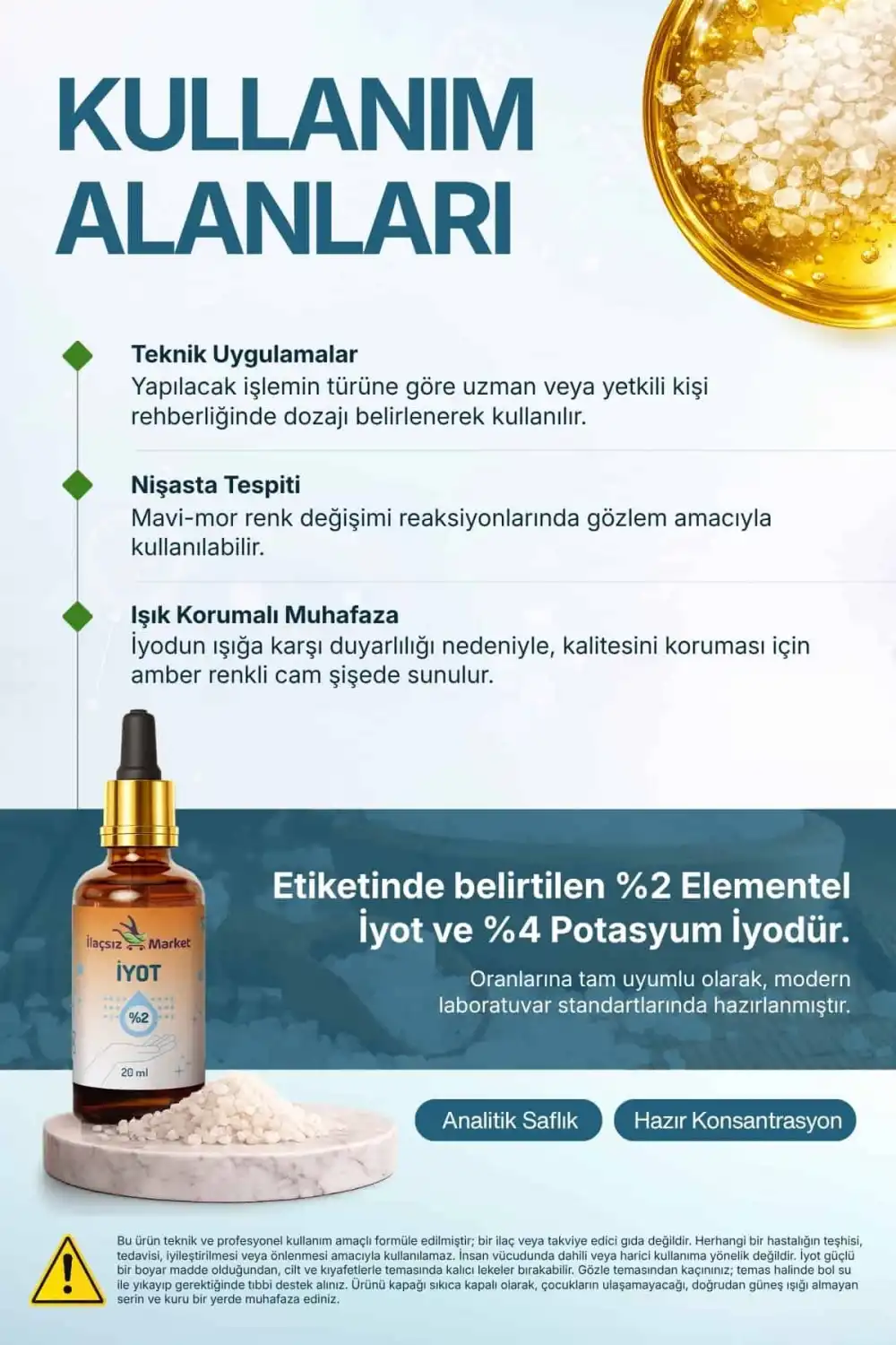 Lugol İyot Çözelti (%2lik) / 20 ml