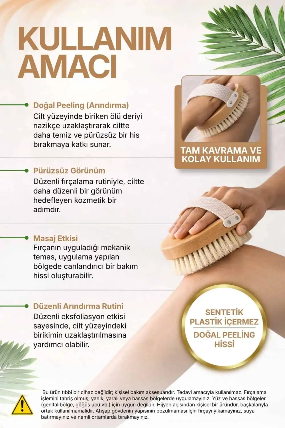 Doğal At Kılı Fırçası