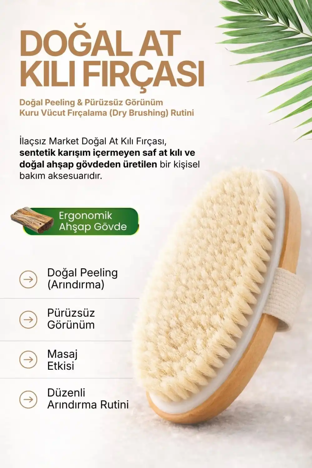 Doğal At Kılı Fırçası