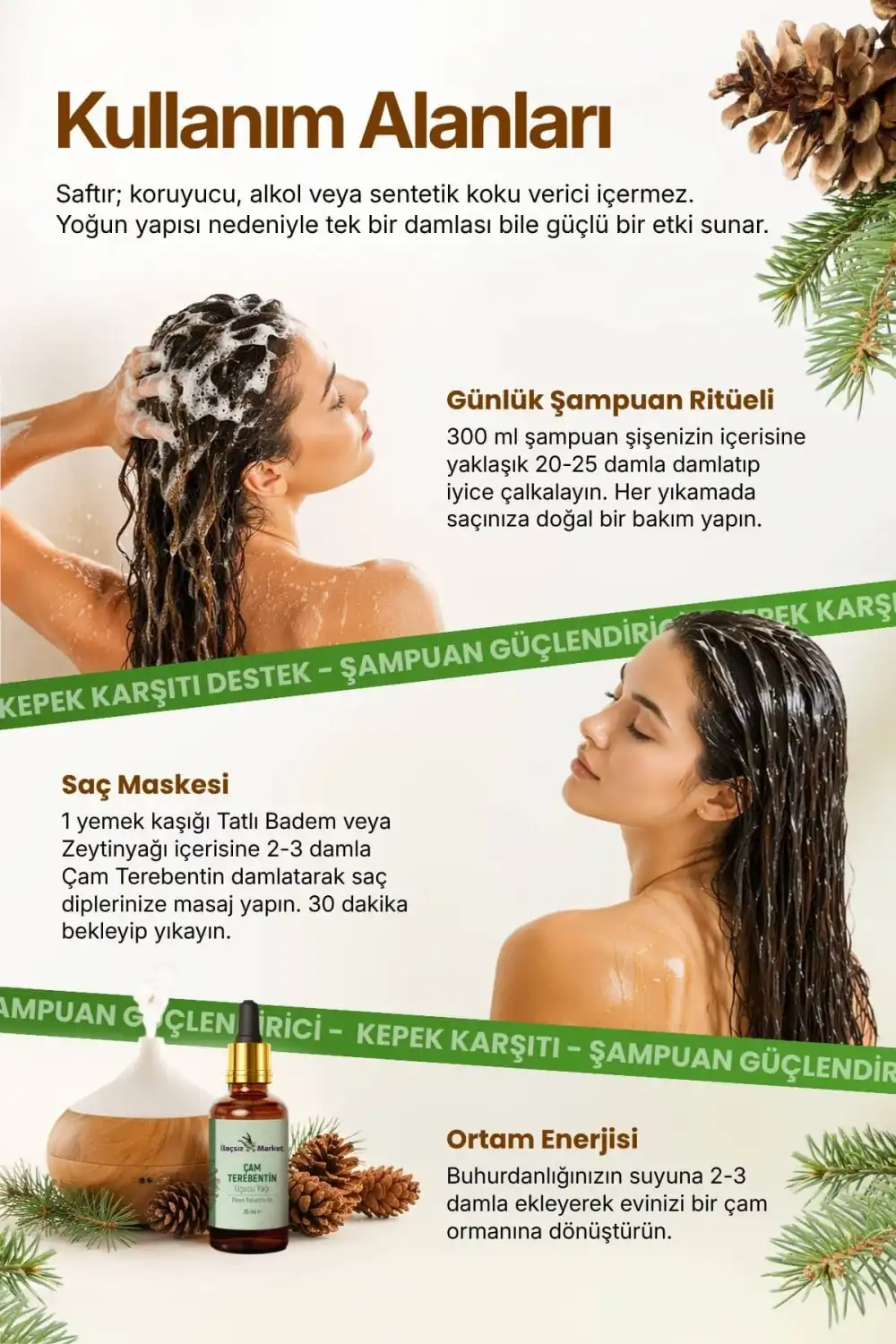 ÇAM TEREBENTİN UÇUCU YAĞI (Pinus sylvestris) – %100 Saf & Doğal / 20 ml