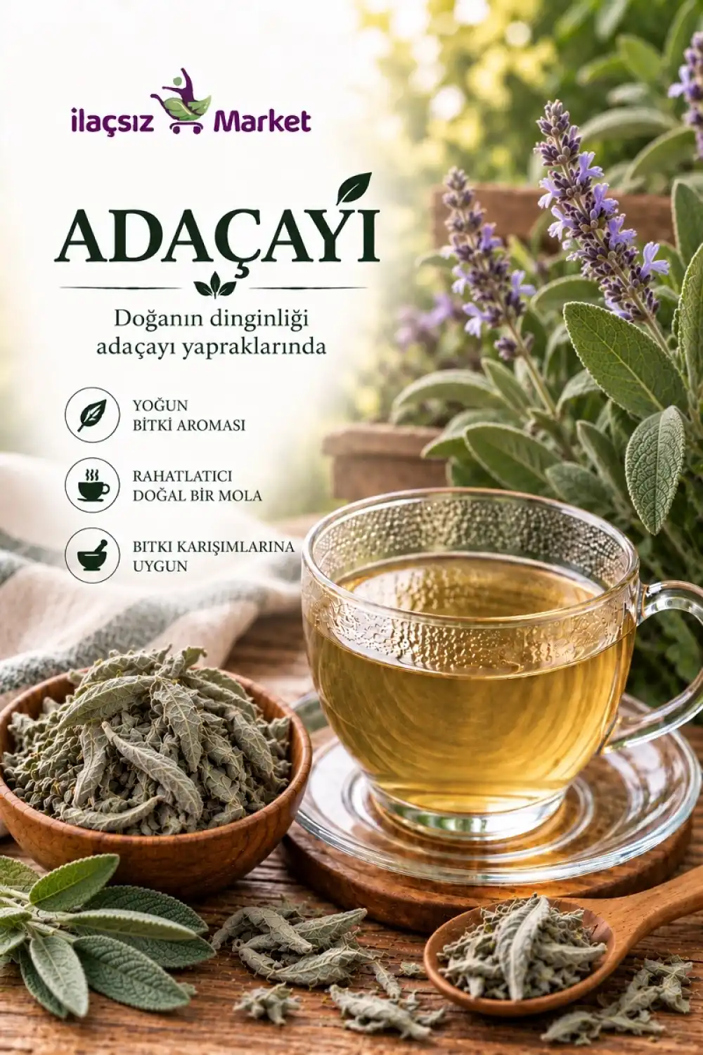 Adaçayı (Salvia Officinalis) / 50 gr