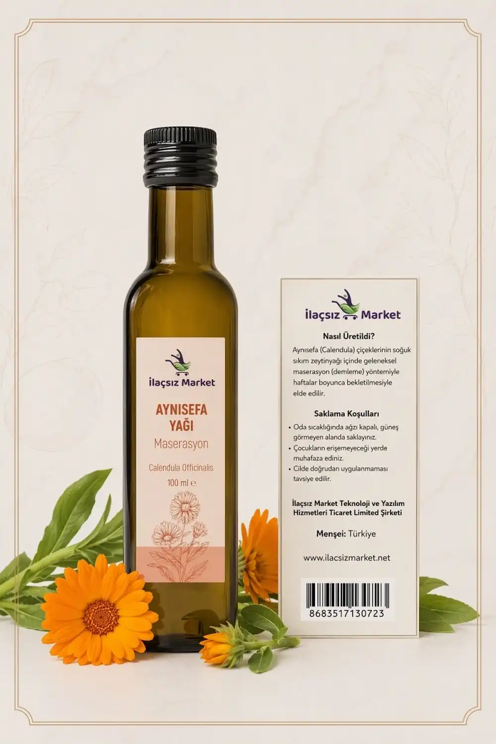Aynısefa Yağı (Calendula Officinalis) – Maserasyon / 100 ml