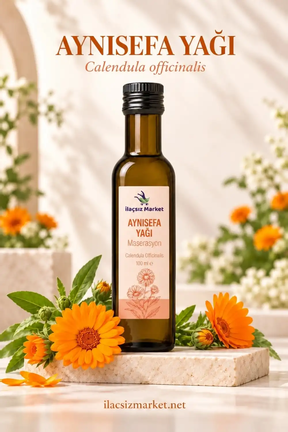 Aynısefa Yağı (Calendula Officinalis) – Maserasyon / 100 ml