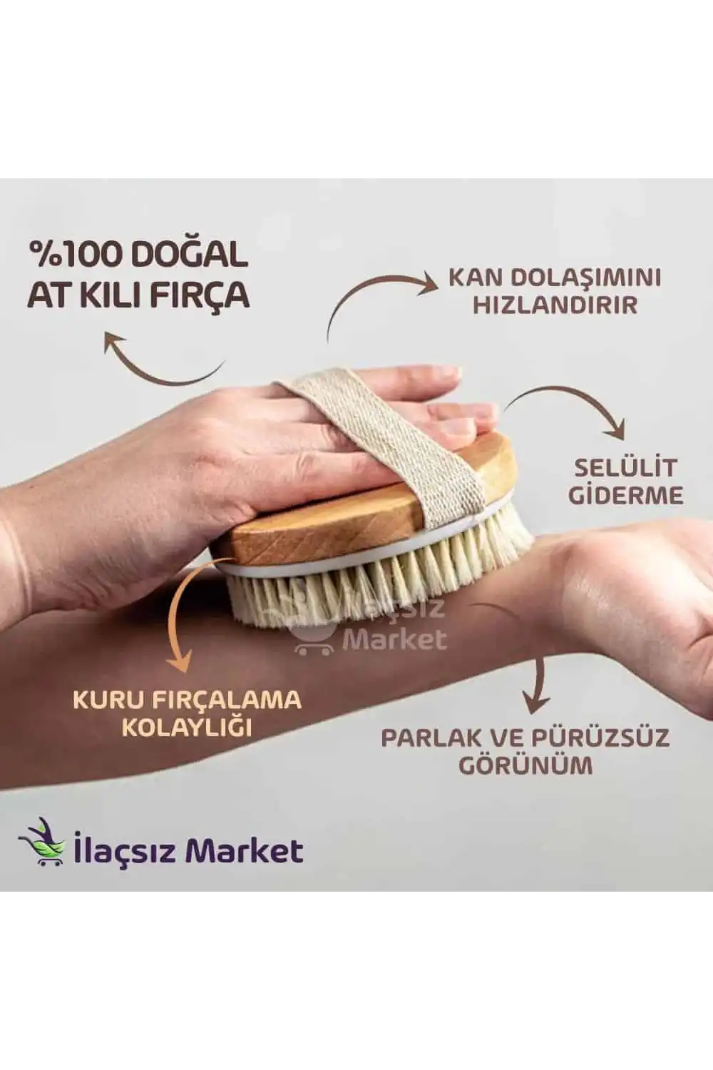 Doğal At Kılı Fırçası