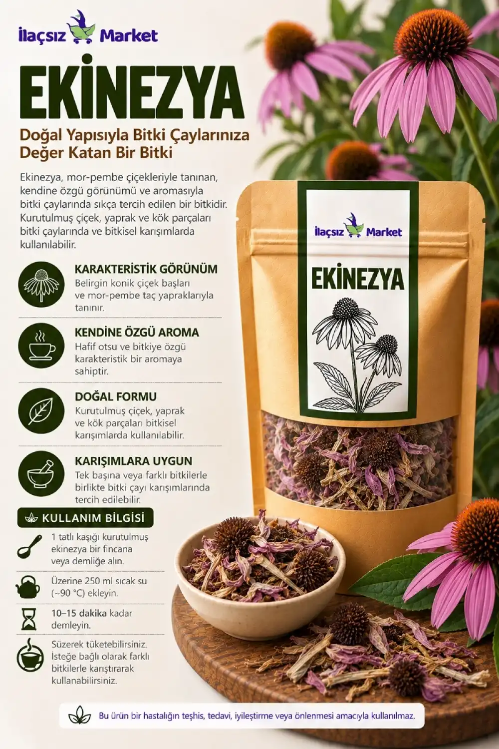 Ekinezya (Echinacea) / 50 gr