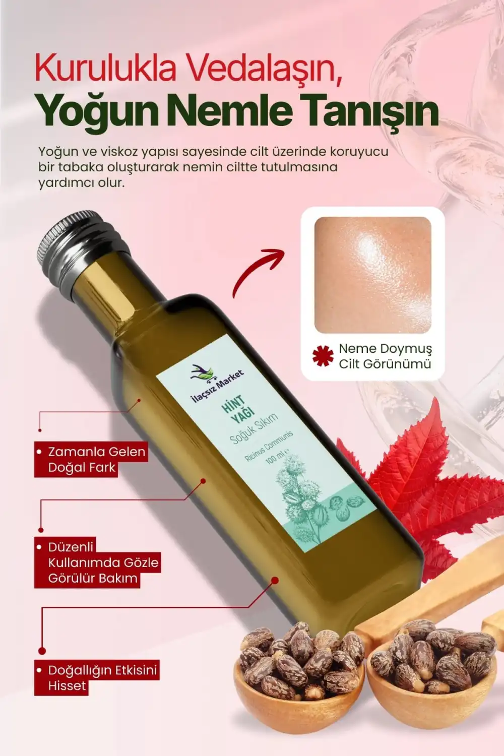 Hint Yağı / 100 ml. Soğuk Sıkım (HEXANSIZ)